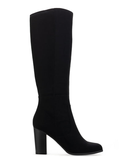 STYLE & COMPANY Womens Black Padded Cushioned Addyy Round Toe Block Heel Zip-Up Dress Boots Shoes 8.5 W XWC