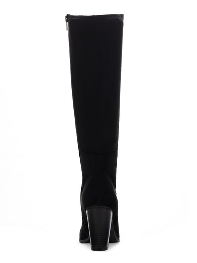 STYLE & COMPANY Womens Black Padded Cushioned Addyy Round Toe Block Heel Zip-Up Dress Boots Shoes 8.5 W XWC