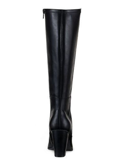 STYLE & COMPANY Womens Black Padded Addyy Round Toe Block Heel Zip-Up Heeled Boots 7.5 W XWC
