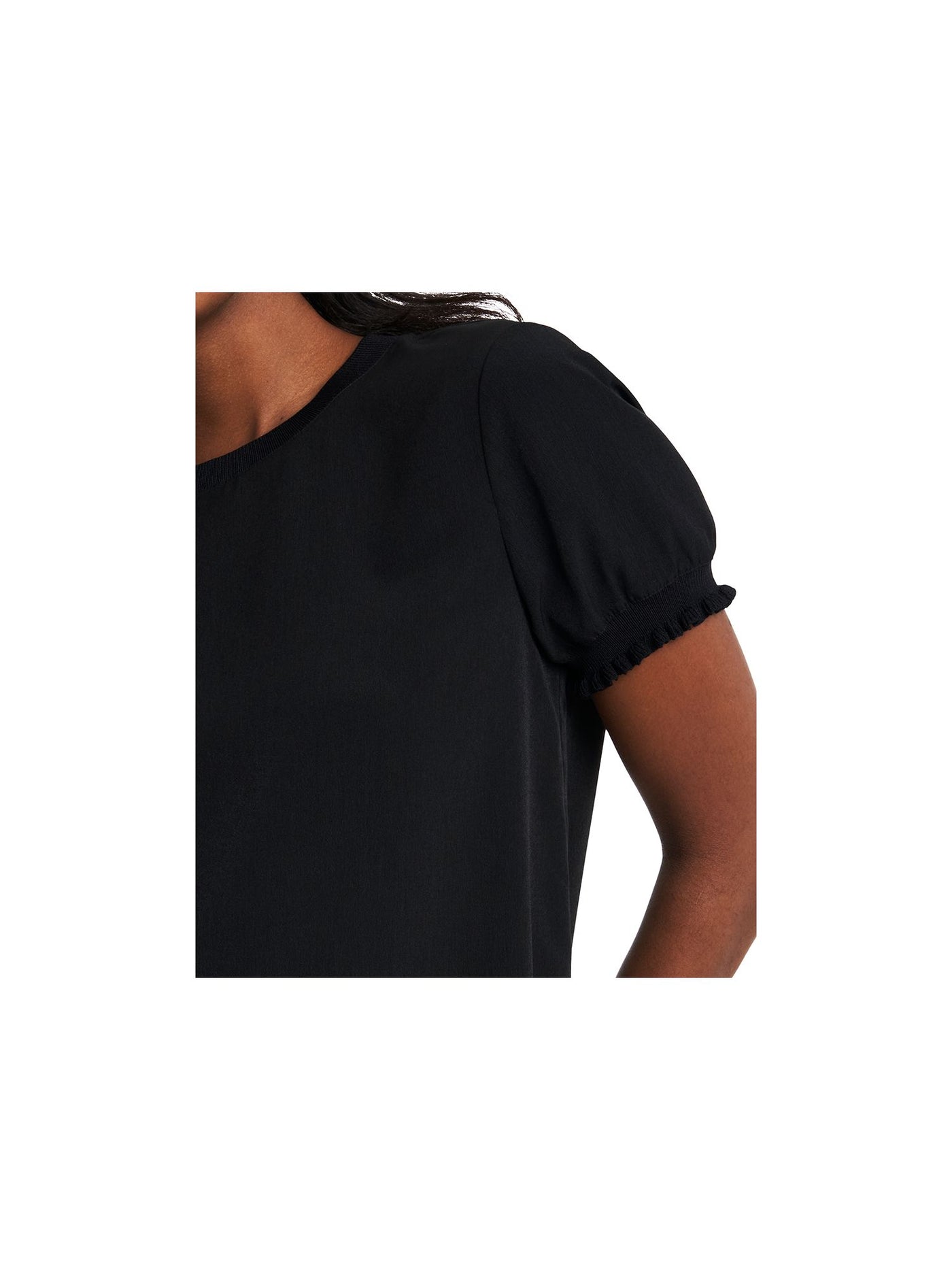 RILEY&RAE Womens Black Short Sleeve Crew Neck T-Shirt S