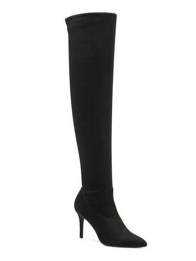 JESSICA SIMPSON Womens Almond Black Cushioned Abrine Pointed Toe Stiletto Zip-Up Dress Boots 9.5 M