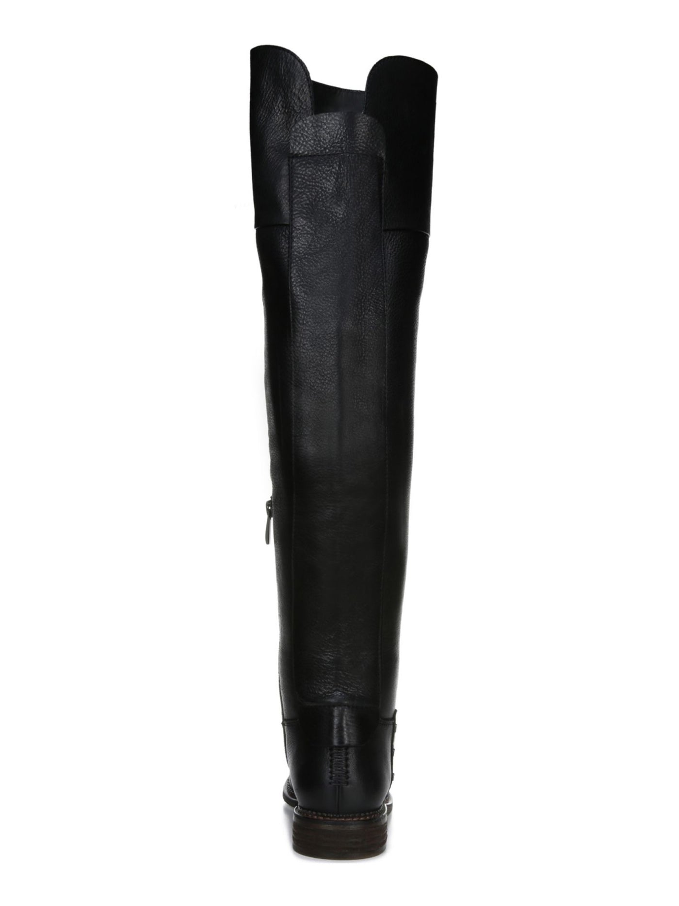 FRANCO SARTO Womens Black Logo Hardware Studded Goring Haleen Round Toe Block Heel Zip-Up Heeled Boots 8 M