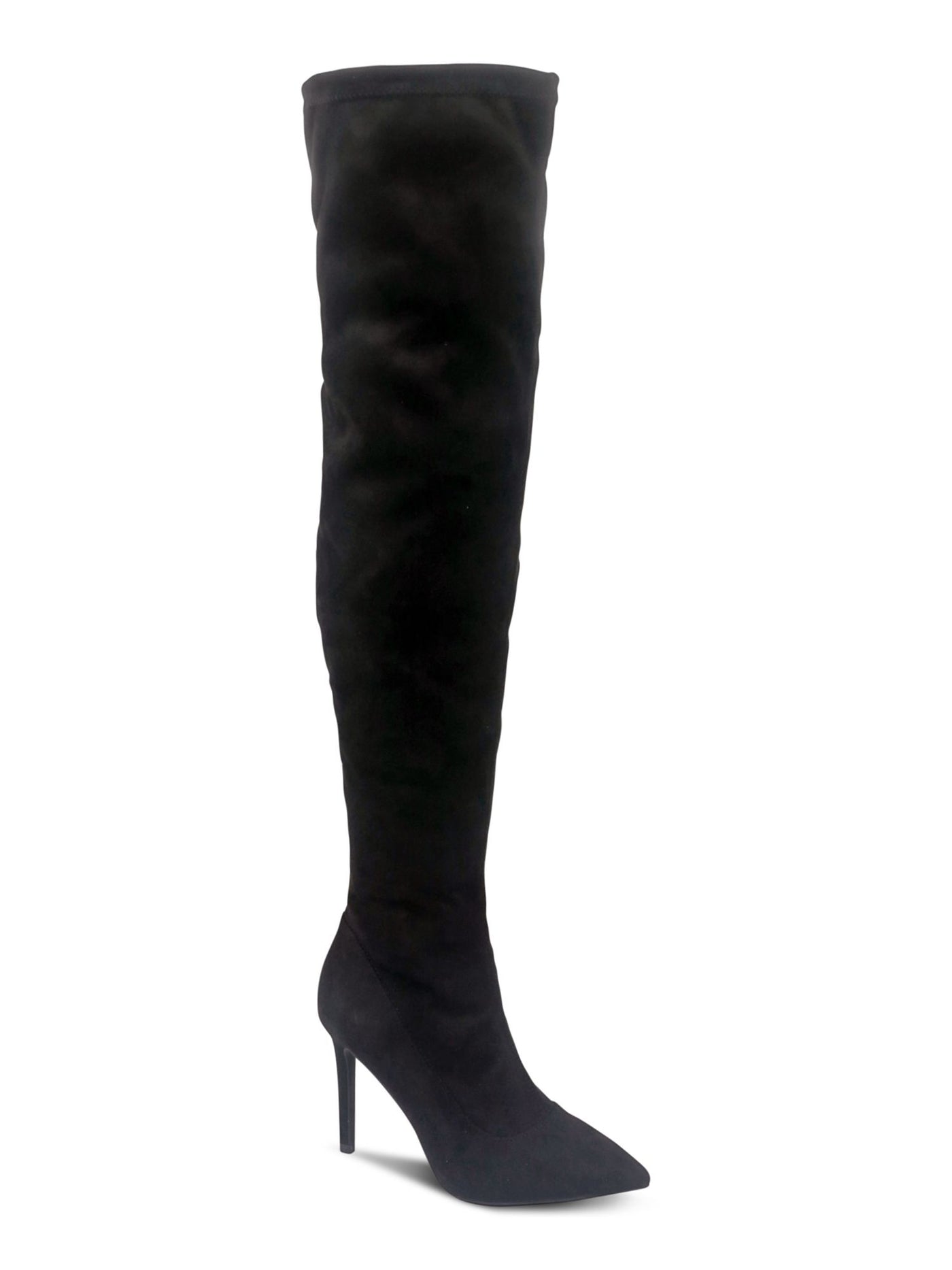 THALIA SODI Womens Black Cushioned Pointed Toe Stiletto Zip-Up Dress Boots 6