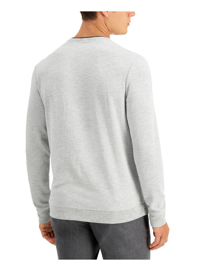 TASSO ELBA Mens Gray Crew Neck Pullover Sweater XXL