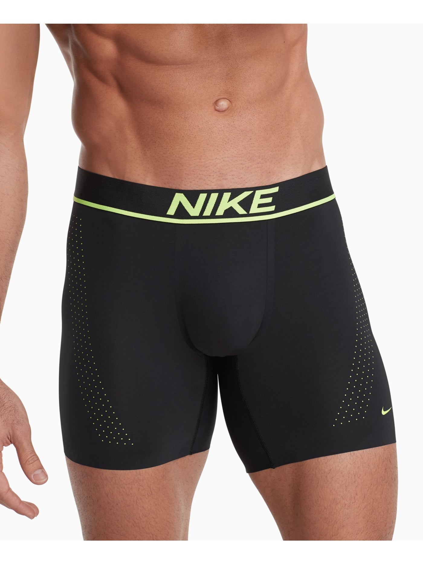 NIKE Intimates Green Bonded Seam Four Way Stretch Smooth Bonded Hems Boxer Brief Underwear M