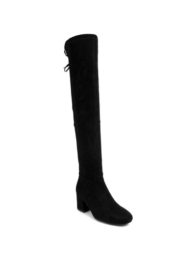 SUGAR Womens Black Zipper Accent Lace Ollie Almond Toe Dress Boots Shoes 8.5 M