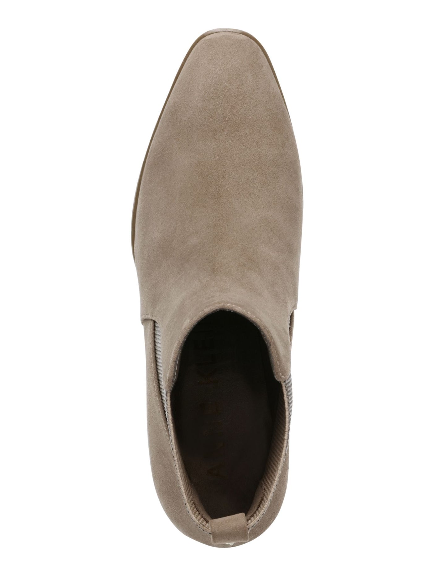 ANNE KLEIN Womens Gray Chelsea Goring At Sides Comfort Breathable Cushioned Parson Square Toe Block Heel Booties 9.5 M