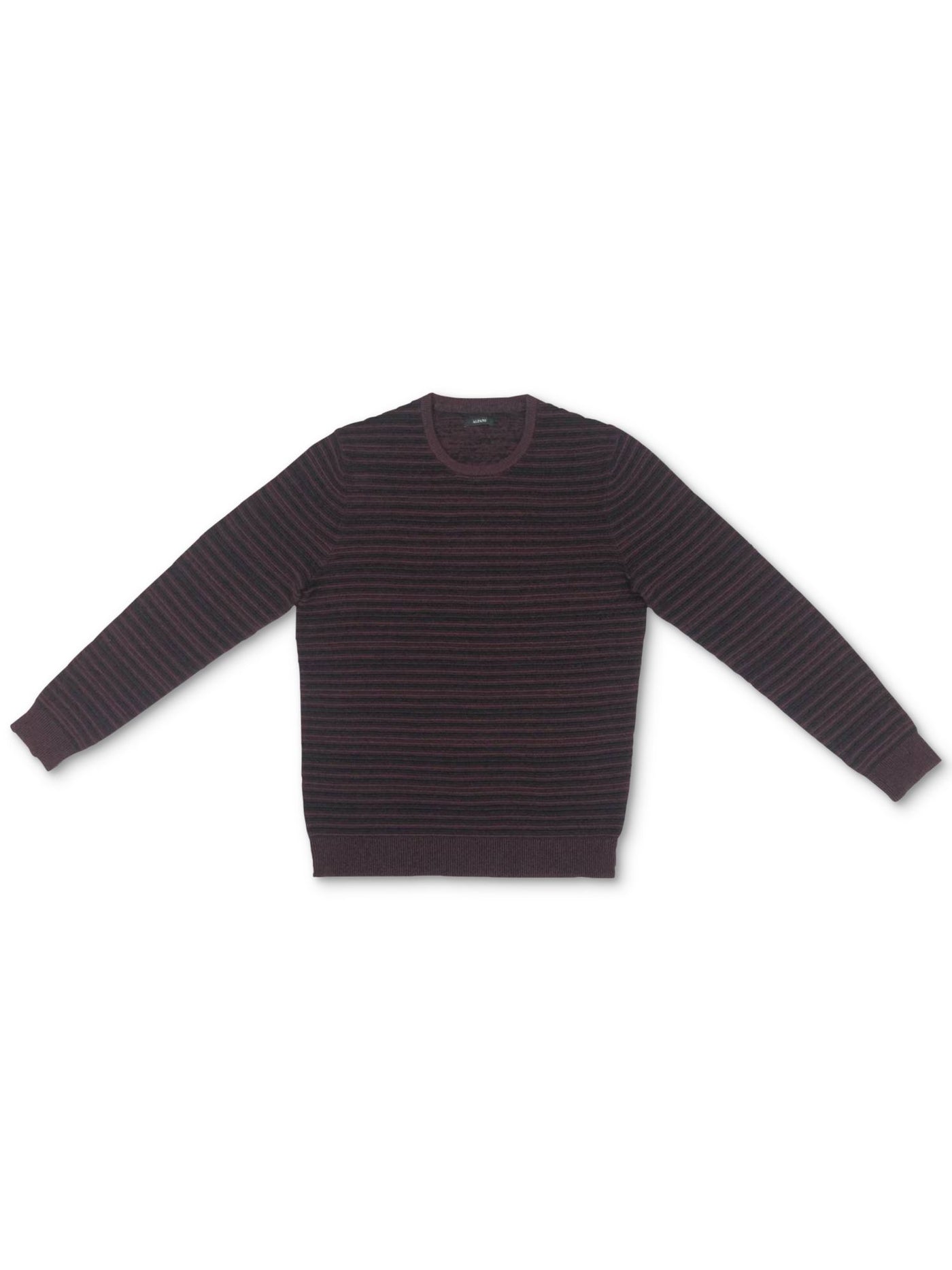 ALFANI Mens Burgundy Striped Classic Fit Cotton Pullover Sweater XL