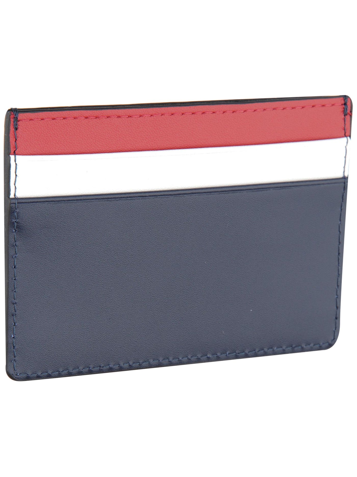 BESPOKE Men's Red Color Block Nylon Card Holder