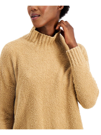 EILEEN FISHER Womens Brown Long Sleeve Turtle Neck Sweater XL