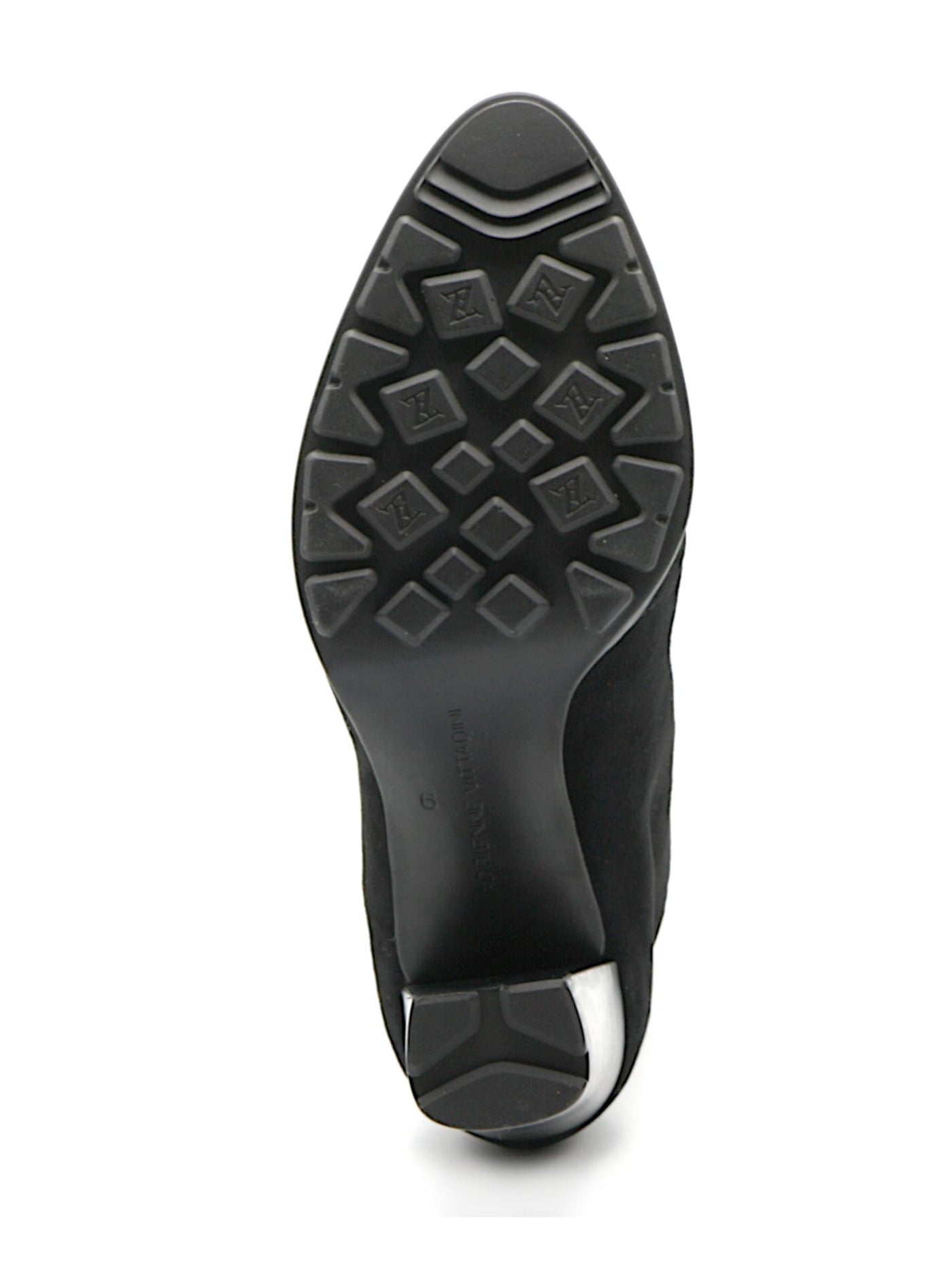 ADRIENNE VITTADINI Womens Black Almond Toe Block Heel Zip-Up Leather Heeled Boots M
