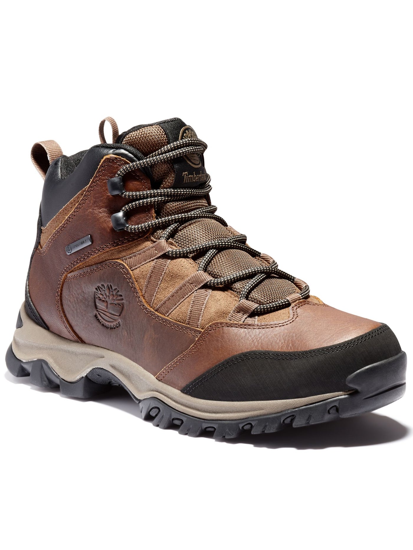 TIMBERLAND Mens Brown Shock Absorption Water Resistant Comfort Mt. Major Round Toe Wedge Lace-Up Hiking Boots 13 M