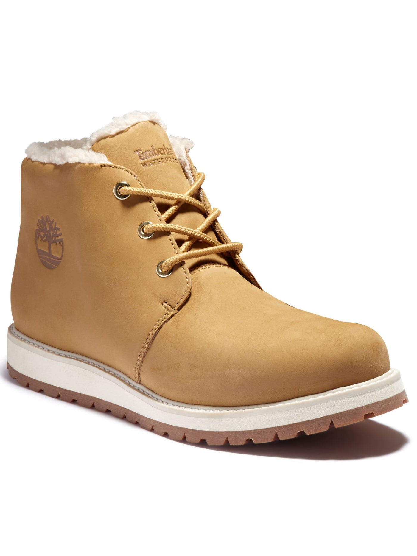 TIMBERLAND Mens Beige Water Resistant Lug Sole Richmond Ridge Round Toe Wedge Lace-Up Leather Chukka Boots 10 M