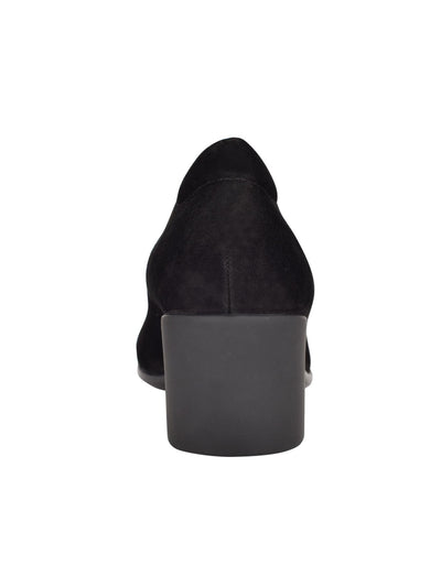 EASY SPIRIT Womens Black Comfort Arch Support Cushioned Eloise Round Toe Block Heel Slip On Pumps 7.5 W