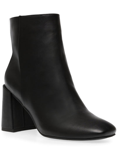 DOLCE VITA Womens Black Cushioned Square Toe Sculpted Heel Zip-Up Dress Booties 11