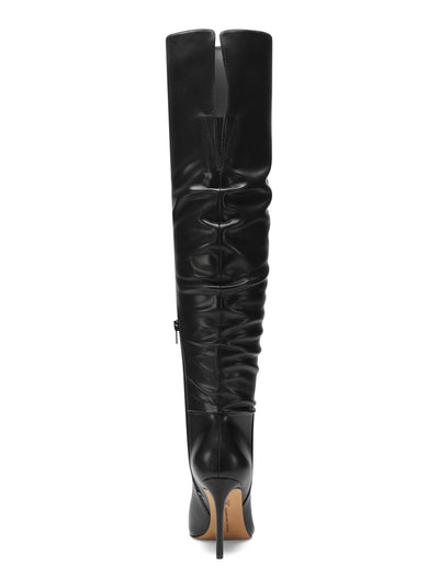 INC Womens Black Slouch Cushioned Iyonna Pointed Toe Stiletto Zip-Up Dress Boots 9 M