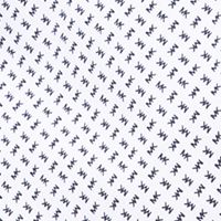 MICHAEL KORS Mens Tossed White Slim Fit Button Down Performance Stretch Casual Shirt