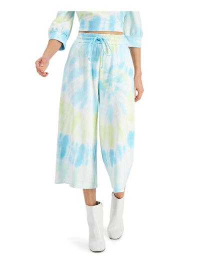 INC Womens Light Blue Tie Dye Wide Leg Pants XL