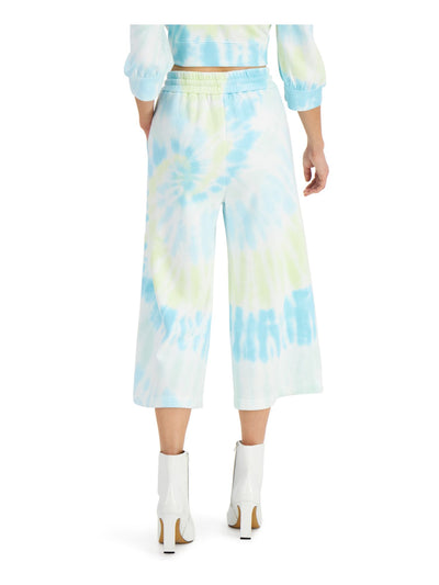 INC Womens Light Blue Tie Dye Wide Leg Pants XL