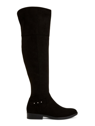 STYLE & COMPANY Womens Black Overthe Knee Boots Memory Foam Studded Slip Resistant Round Toe Dress Boots Shoes 7.5 WC