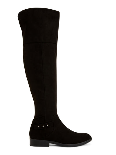 STYLE & COMPANY Womens Black Overthe Knee Boots Memory Foam Studded Slip Resistant Round Toe Dress Boots Shoes 6.5 M