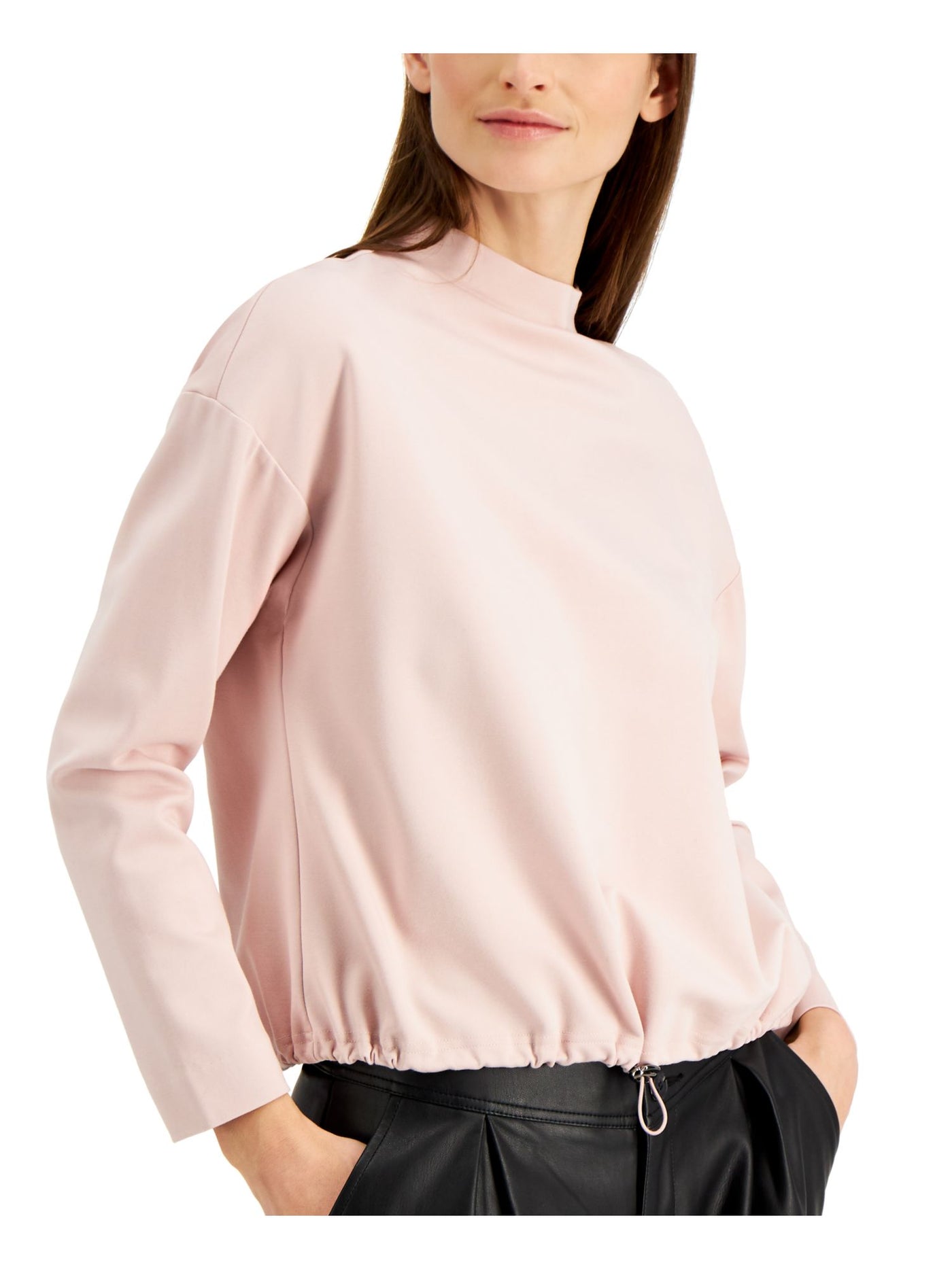ALFANI Womens Pink Long Sleeve Top L