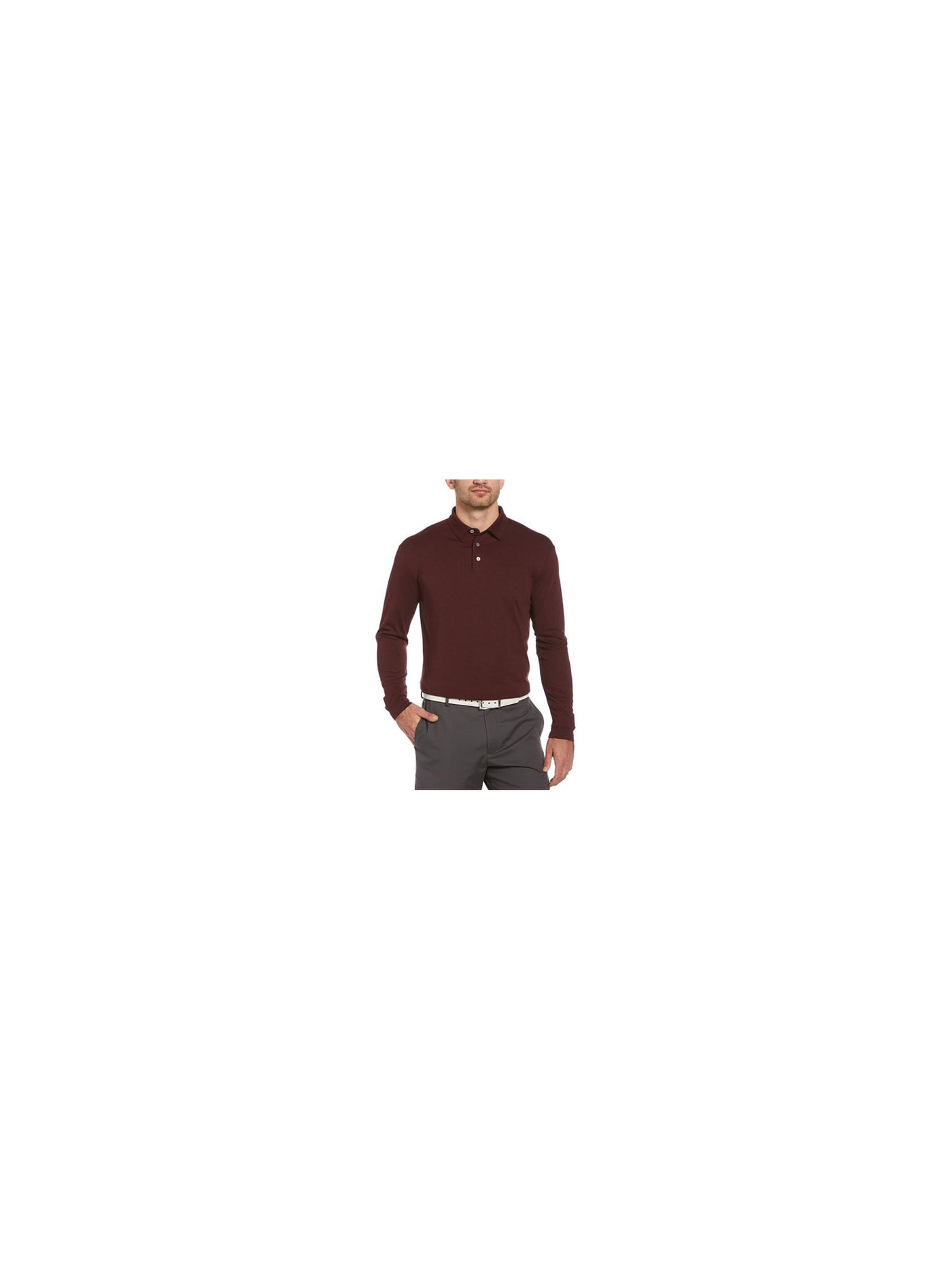 HYBRID APPAREL Mens Burgundy Polo M