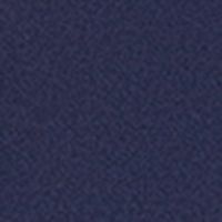 BETSY & ADAM Womens Navy Stretch Ruffled Zippered Slitted Long Sleeve V Neck Full-Length Evening Sheath Dress