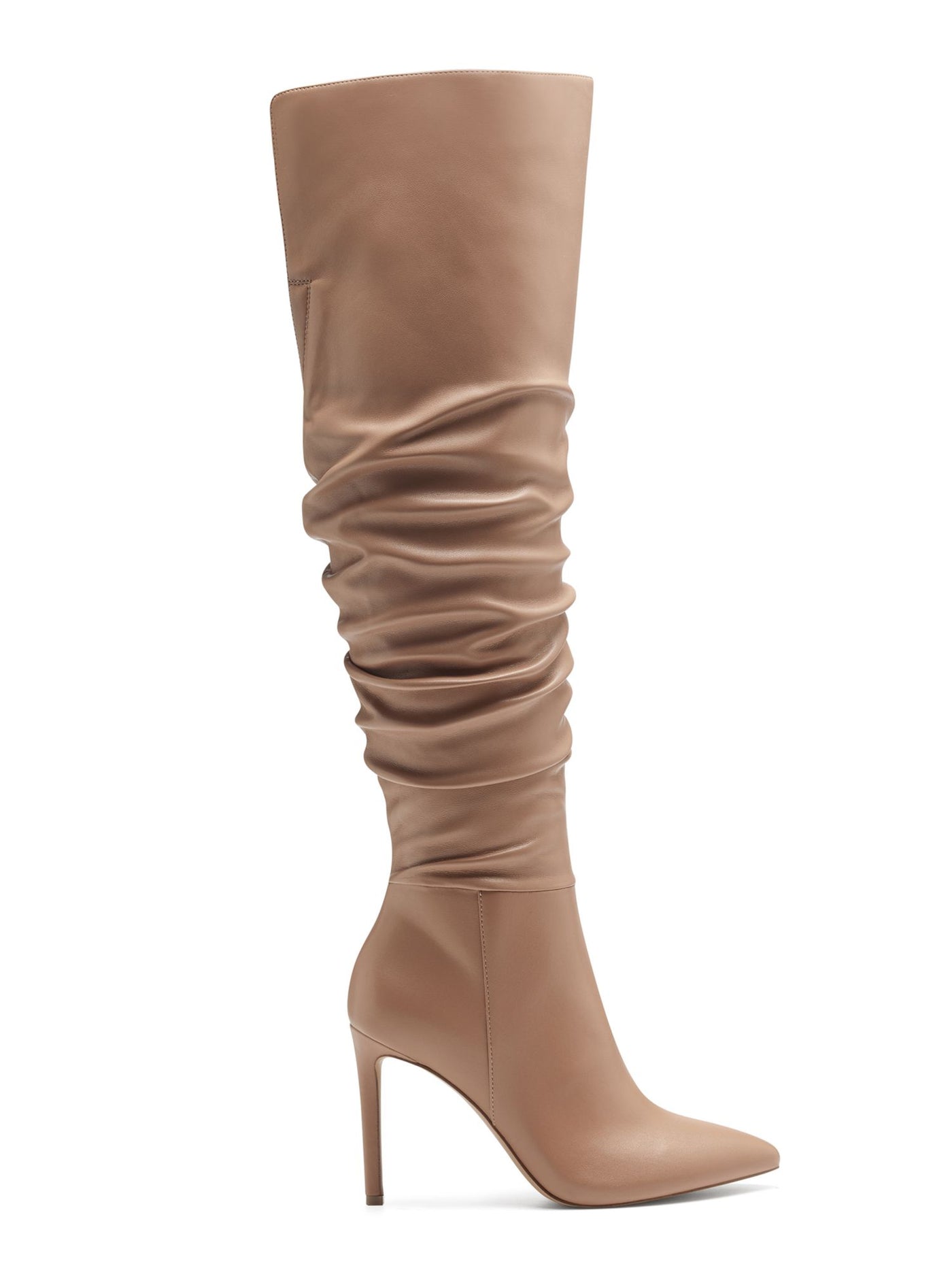 INC Womens Brown Cushioned Iyonna Pointed Toe Stiletto Zip-Up Dress Boots 5.5 M