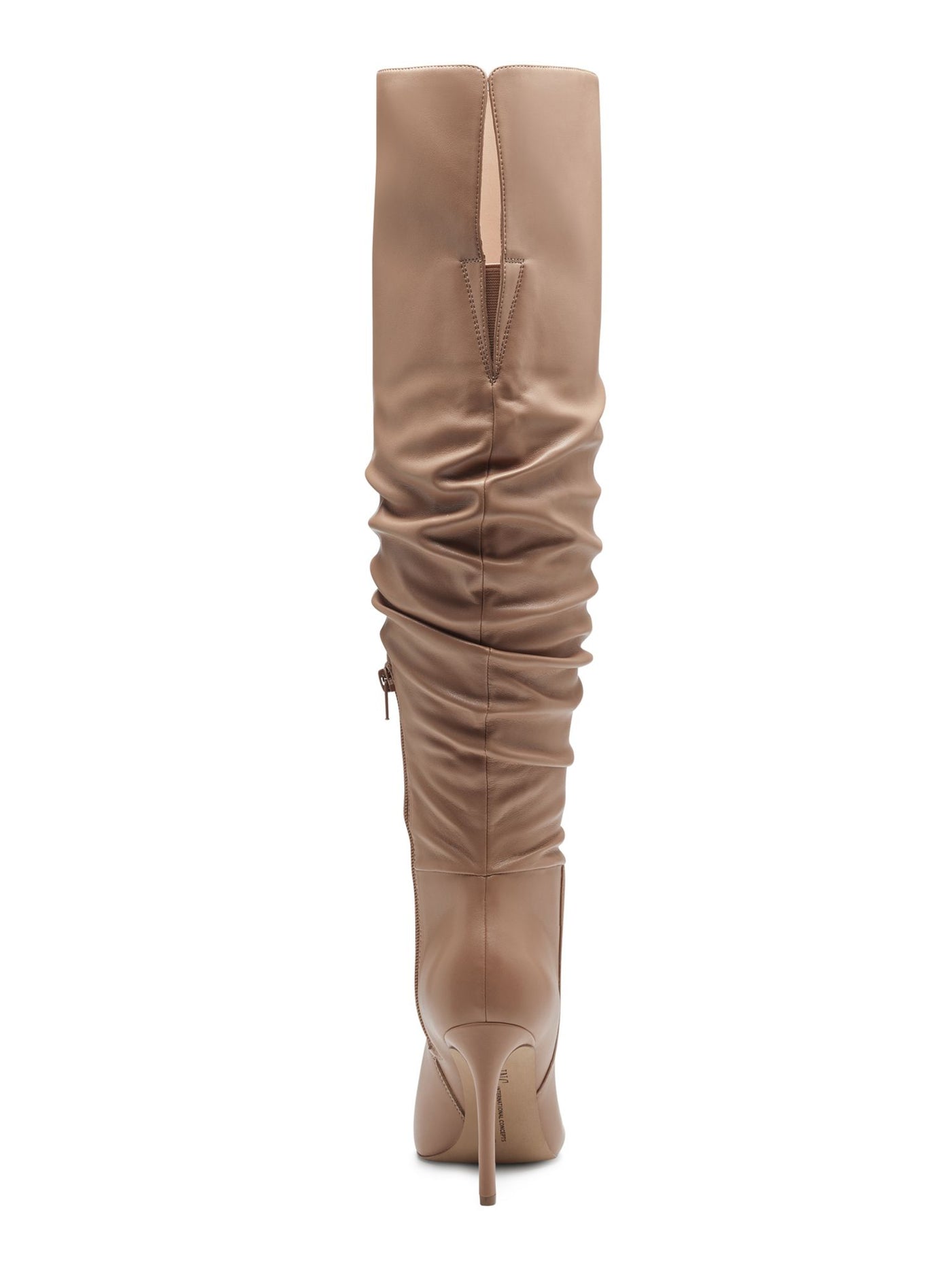 INC Womens Brown Cushioned Iyonna Pointed Toe Stiletto Zip-Up Dress Boots 5.5 M