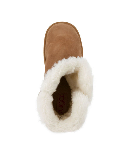 SUGAR Womens Brown Comfort Poppy Round Toe Snow Boots M