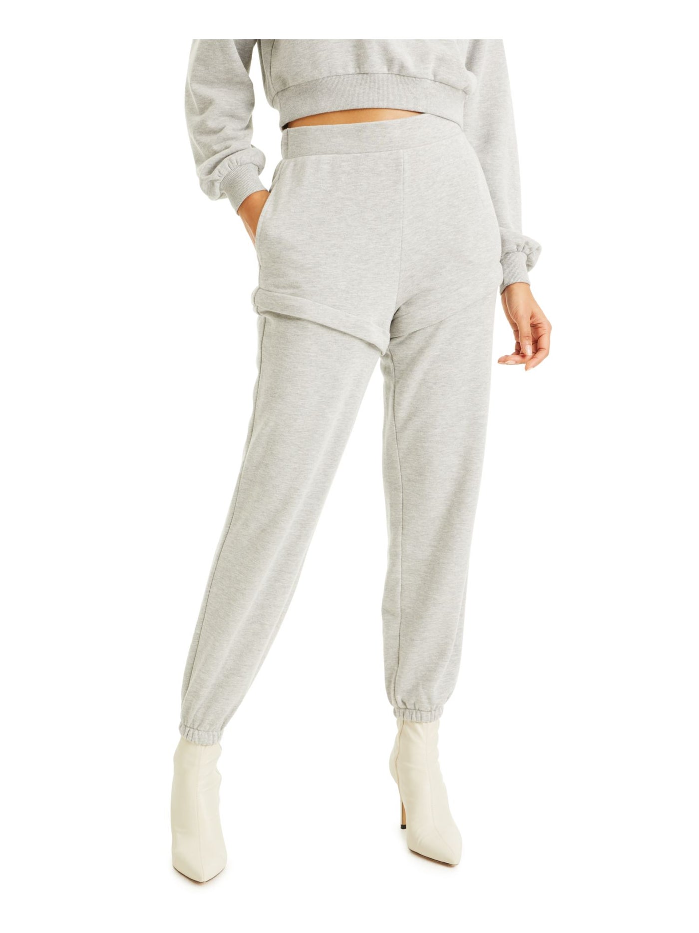 CULPOS X INC Womens Gray Pocketed Ruffled Sweatpants Active Wear Lounge Pants XS