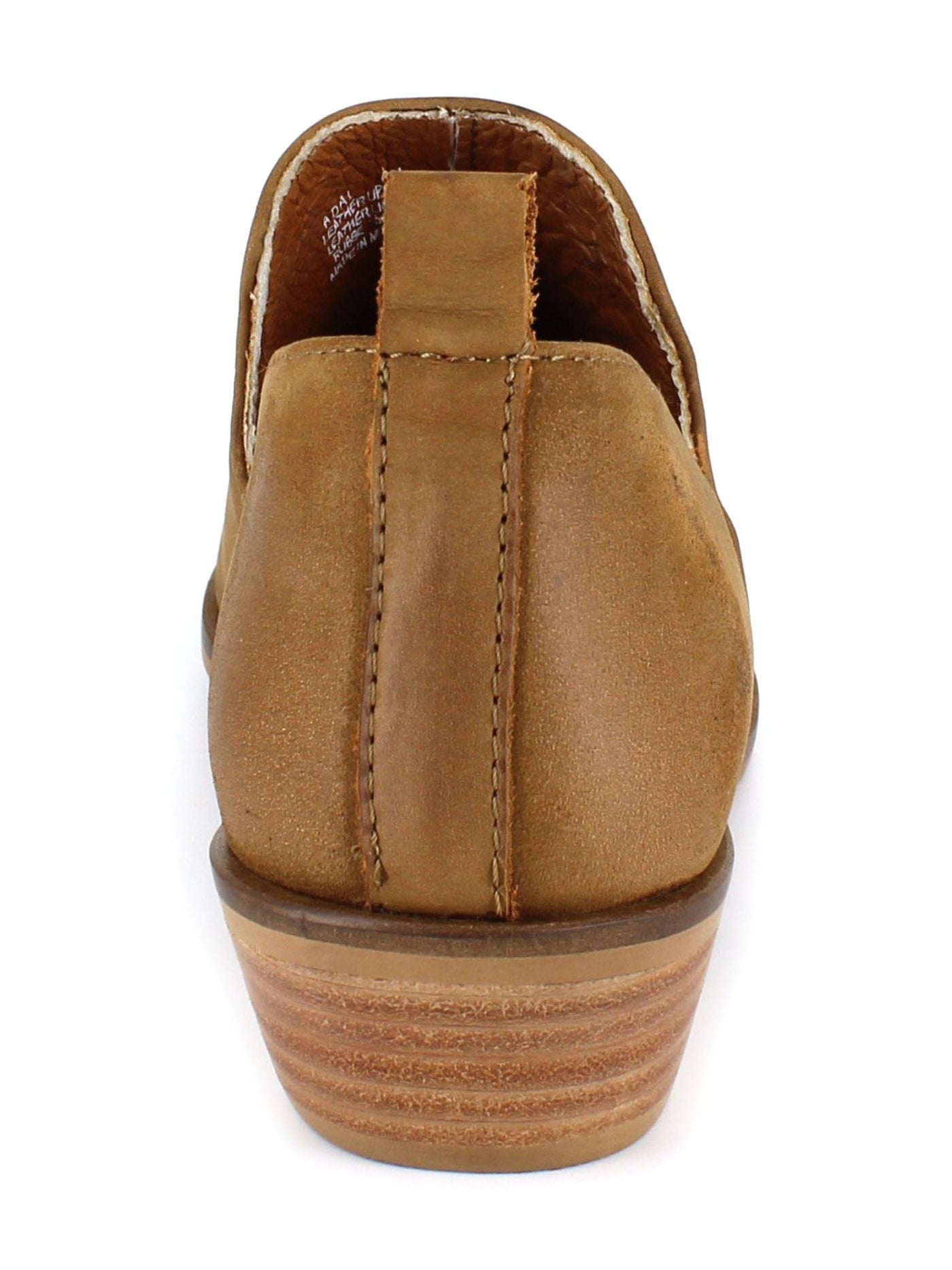 ARTISAN BY ZIGI Womens Brown Comfort Adal Pointed Toe Block Heel Slip On Leather Booties 8.5 M