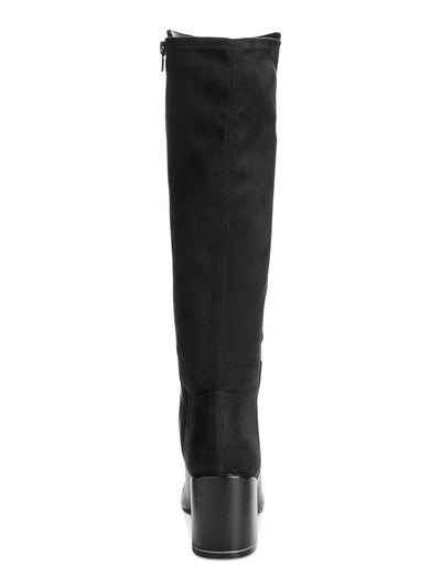 ALFANI Womens Black Slip Resistant Padded Manila Pointed Toe Block Heel Zip-Up Leather Boots Shoes 5 M