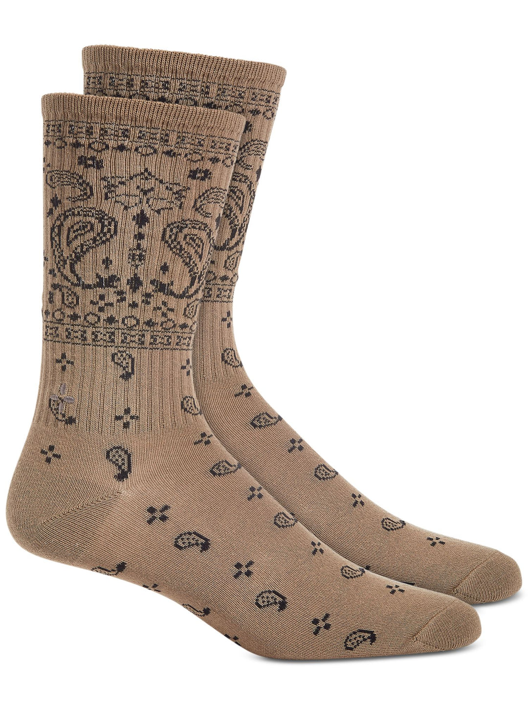 SUN STONE Mens Beige Logo Bandana Ribbed Bold Dress Crew Socks – Bobbi + Bricka SUN STONE Mens Beige Logo Bandana Ribbed Bold Dress Crew Socks – Bobbi + Bricka