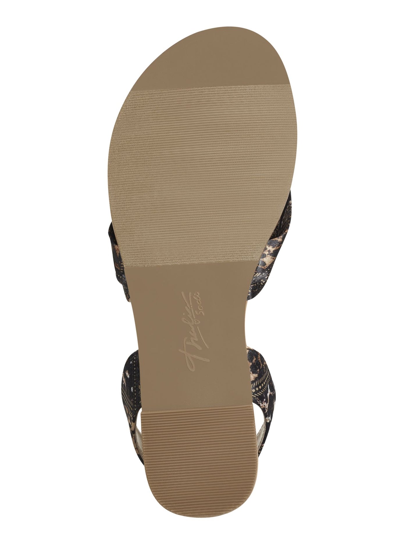 THALIA SODI Womens Brown Safari Slingback Cushioned Joleyn Round Toe Block Heel Lace-Up Thong Sandals Shoes M