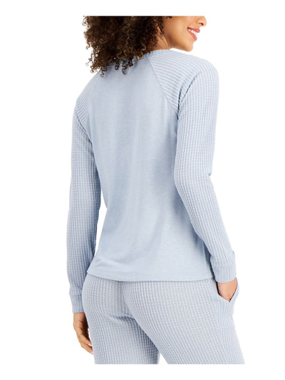ALFANI Intimates Light Blue Pullover Sleep Shirt Pajama Top M