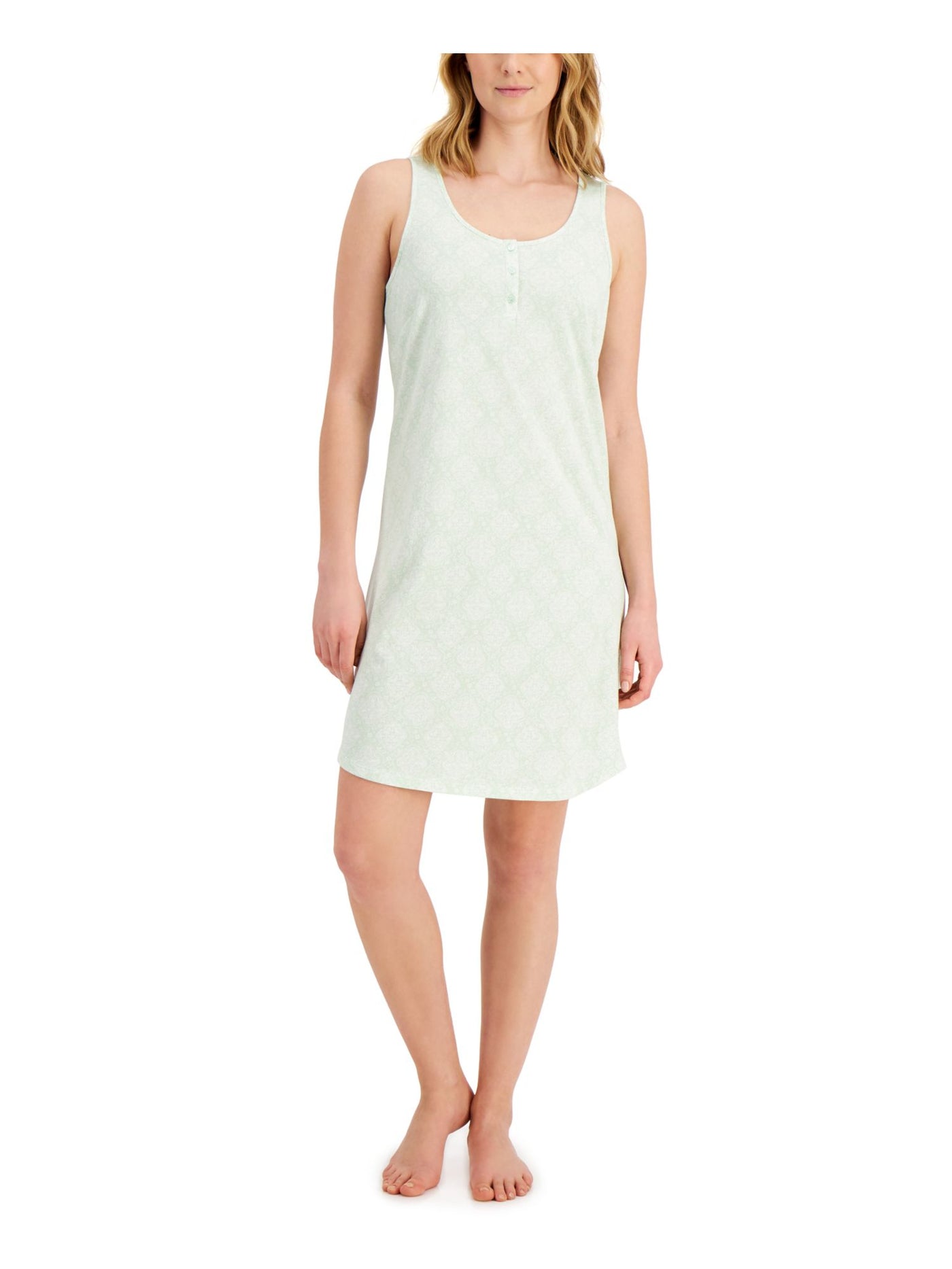 CHARTER CLUB Intimates Green Chemise Nightgown S