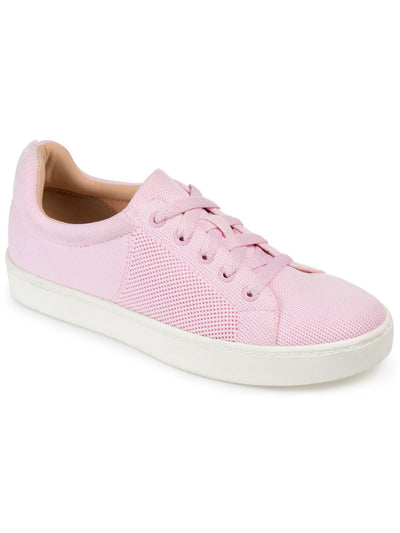 JOURNEE COLLECTION Womens Pink Padded Collar Cushioned Kimber Round Toe Platform Lace-Up Athletic Sneakers Shoes 7.5 M