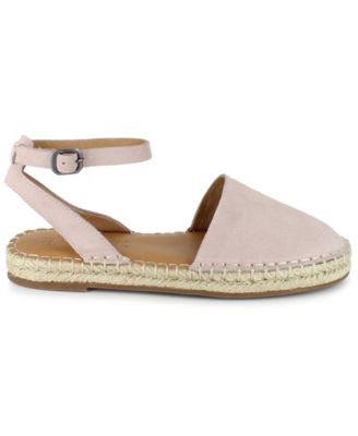 SPLENDID Womens Dove Pink Ankle Strap Padded Josie Round Toe Buckle Leather Espadrille Shoes 9