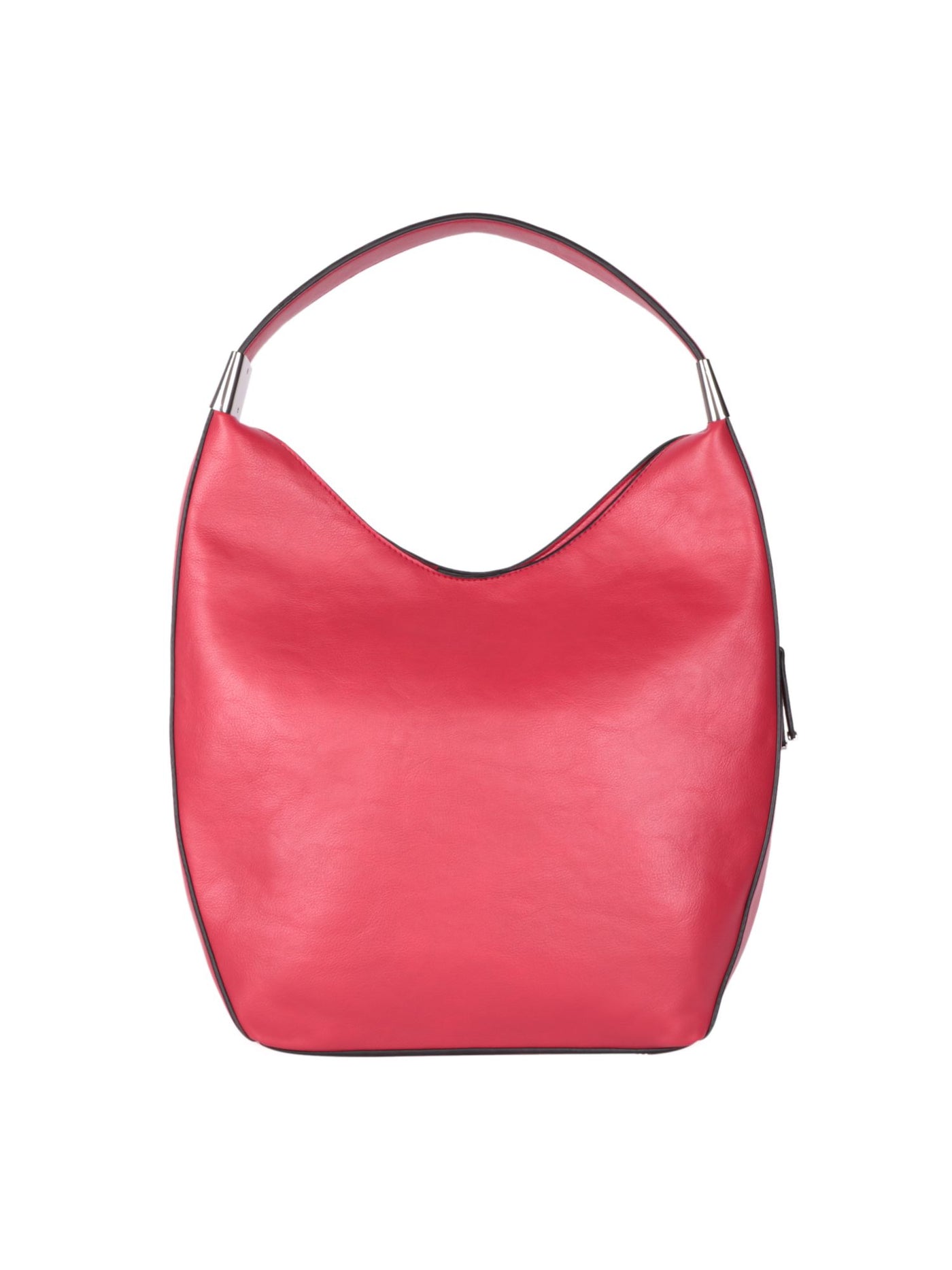 ALFANI Women's Red Bangle Feet Polyester Silver-Tone Exterior Hardware Single Strap Hobo Handbag Purse