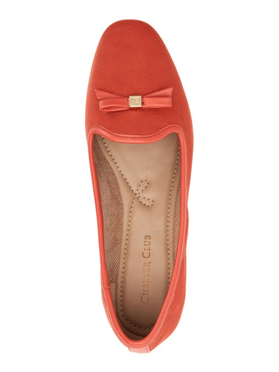 CHARTER CLUB Womens Coral Metallic Accent Bow Accent Padded Kimii Round Toe Slip On Loafers Shoes 6.5 M