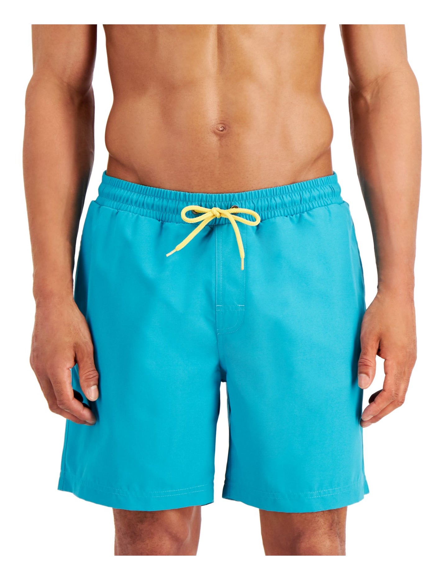 CLUBROOM Mens Turquoise Quick-Dry Swim Trunks XXL