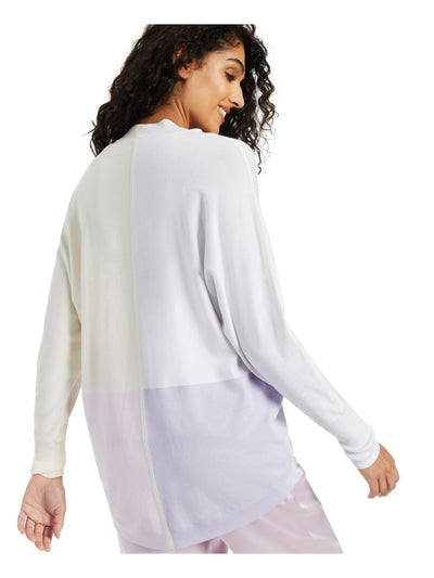 ALFANI Womens White Color Block Open Cardigan Sweater XL