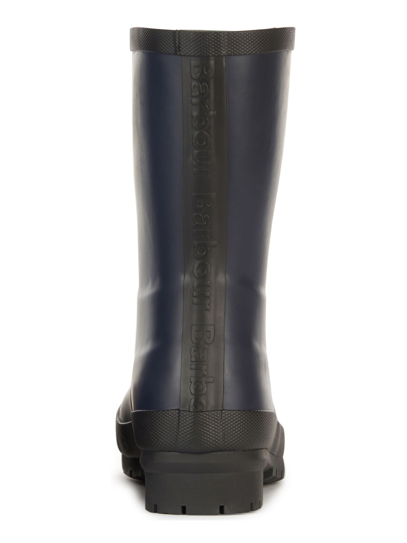 BARBOUR Womens Navy Water Resistant Padded Banbury Round Toe Slip On Rain Boots 4
