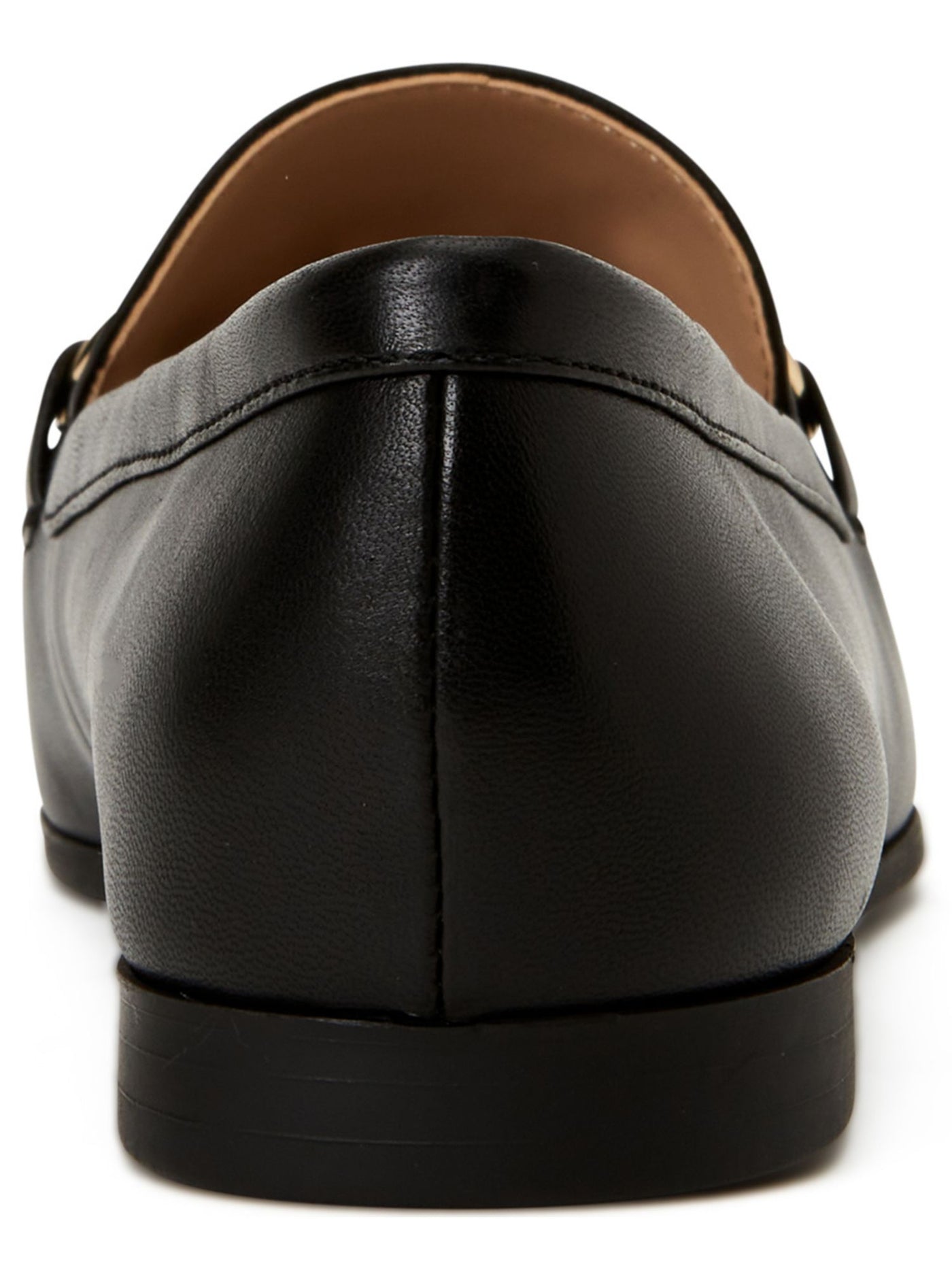 ALFANI Womens Black Bit Hardware Notched Flexible Cushioned Gayle Round Toe Slip On Leather Dress Loafers Shoes 9.5 M
