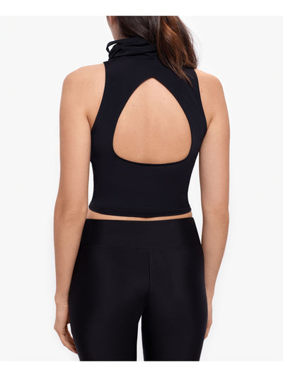 BAM BY BETSY & ADAM Womens Stretch Sleeveless Open Back Crew Neck Tank Top
