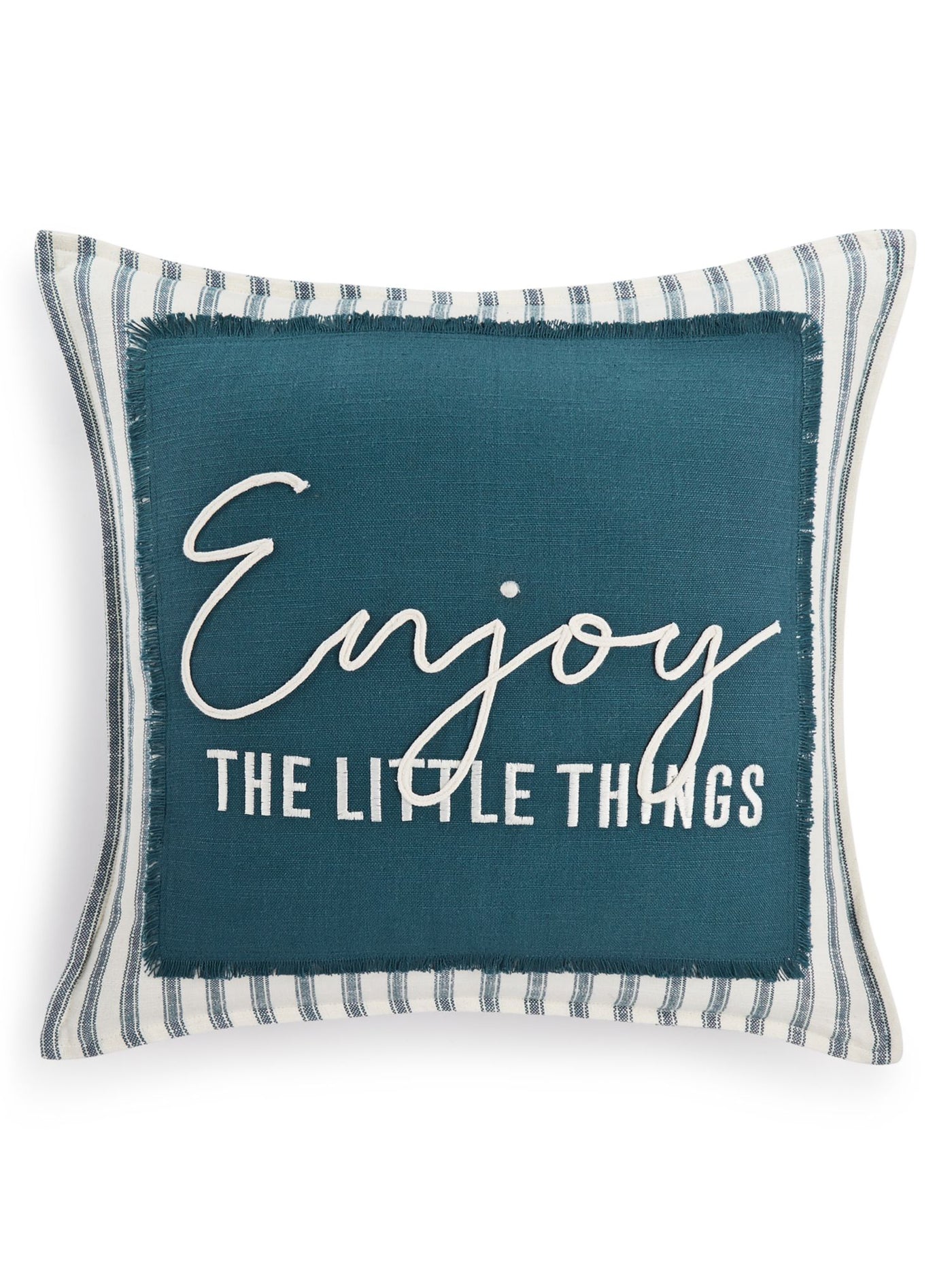 LACOURTE Teal 20 x 20 in Decorative Pillow