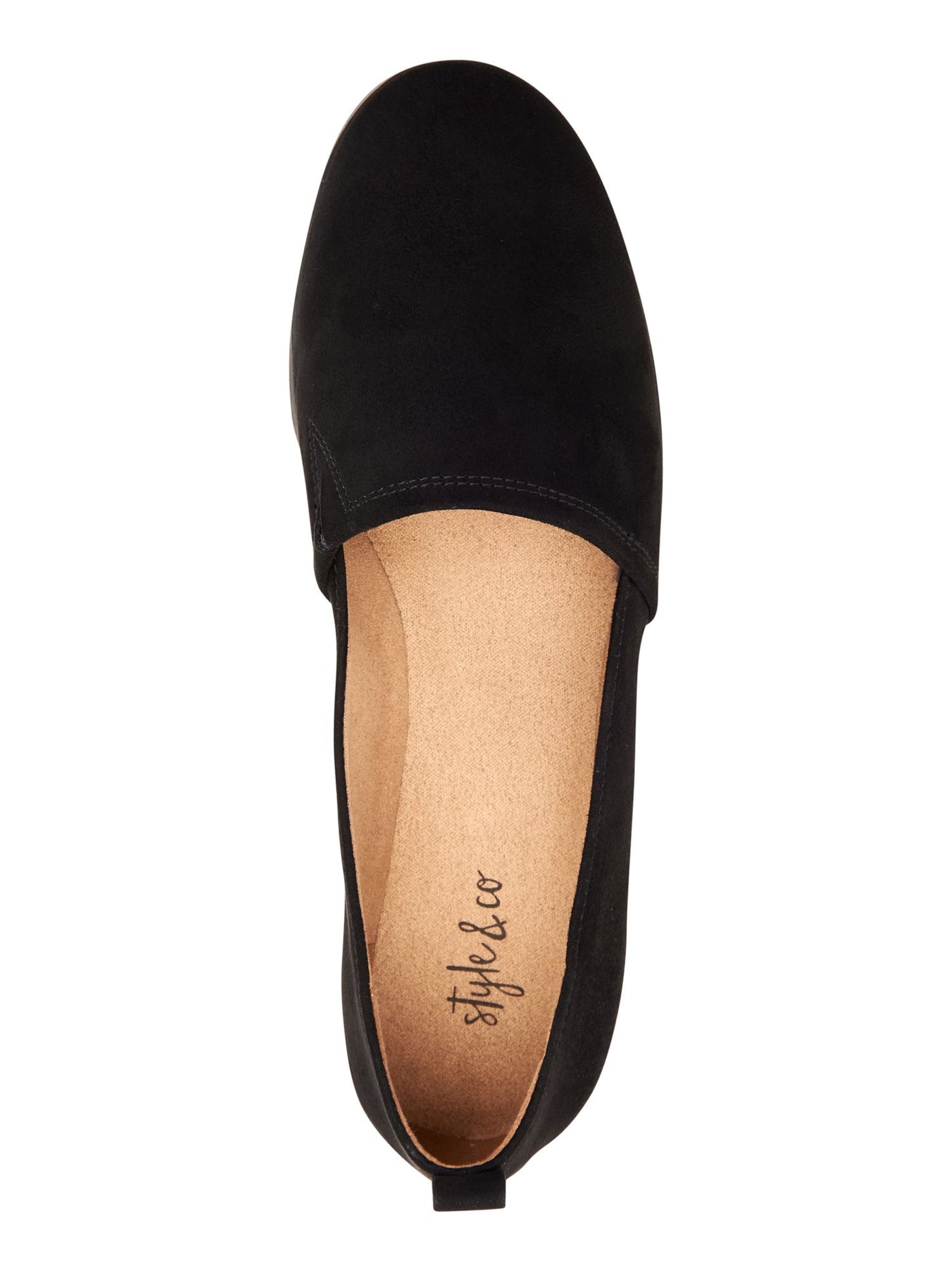 STYLE & COMPANY Womens Black Goring Padded Noura Round Toe Slip On Flats Shoes 10 M