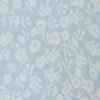 ULTRA FLIRT Womens Blue Floral Short Sleeve V Neck Short Baby Doll Dress